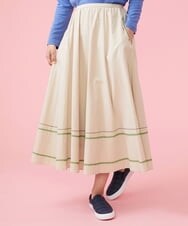 GJHDT39220 Jocomomola(ホコモモラ) Dibujar 刺繍スカート ベージュ