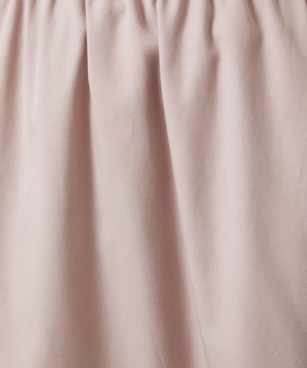 GJHFD33180 Jocomomola(ホコモモラ) Facil 刺繍入りツイルフレアスカート ライトピンク