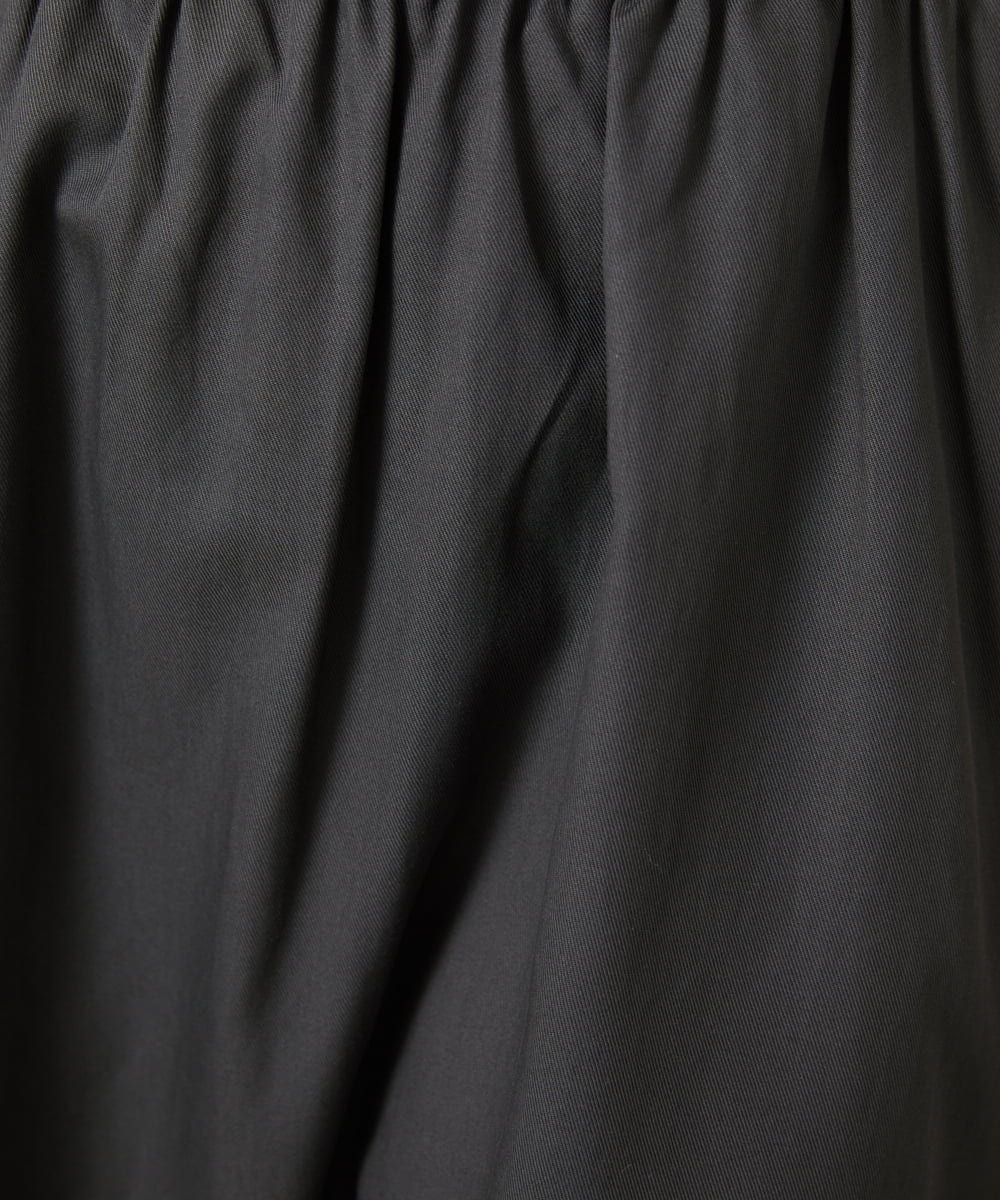 GJHFD33180 Jocomomola(ホコモモラ) Facil 刺繍入りツイルフレアスカート ダークグレー