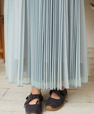 GJHFD37200 Jocomomola(ホコモモラ) 【2WAY】Ambos チュールリバーシブルスカート ライトグリーン