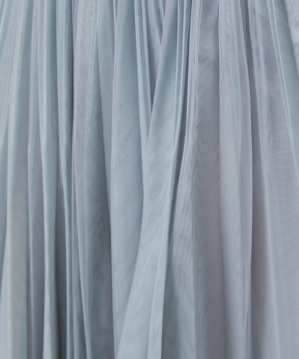 GJHFD37200 Jocomomola(ホコモモラ) 【2WAY】Ambos チュールリバーシブルスカート ライトグリーン