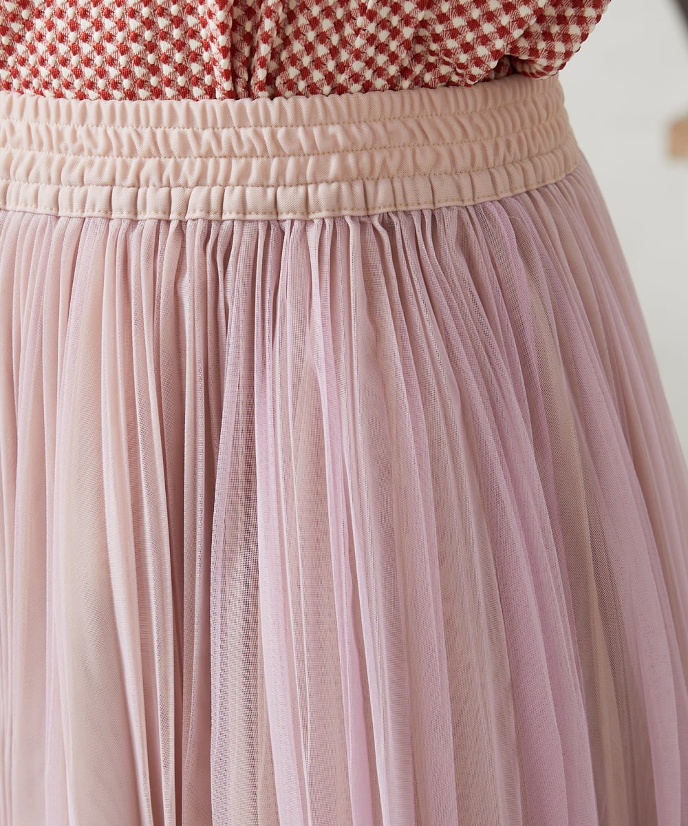 GJHFD37200 Jocomomola(ホコモモラ) 【2WAY】Ambos チュールリバーシブルスカート ベージュ