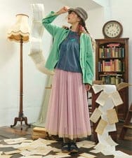 GJHFD37200 Jocomomola(ホコモモラ) 【2WAY】Ambos チュールリバーシブルスカート ベージュ