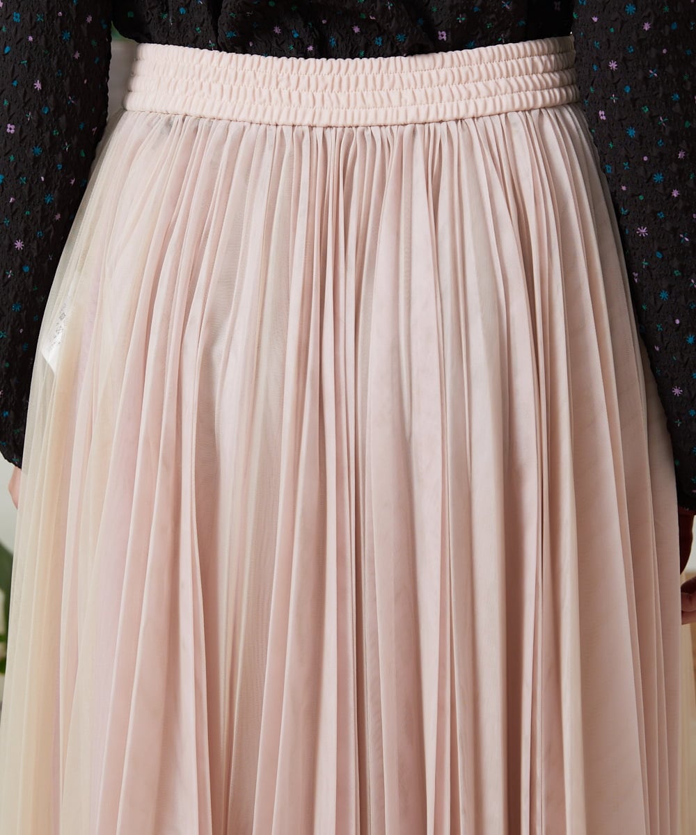 GJHFD37200 Jocomomola(ホコモモラ) 【2WAY】Ambos チュールリバーシブルスカート ベージュ