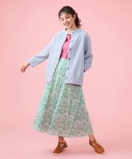 GJHFS02230 Jocomomola(ホコモモラ) Salamanca タックスカート ブルー