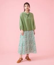 GJHFS02230 Jocomomola(ホコモモラ) Salamanca タックスカート ブルー