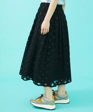 GJHGA36230 Jocomomola(ホコモモラ) Flor 総レーススカート ライトブルー