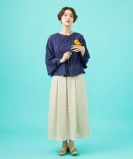 GJHGB52220 Jocomomola(ホコモモラ) Fruta delicada ラッセルレーススカート ベージュ