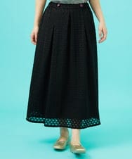 GJHGB52220 Jocomomola(ホコモモラ) Fruta delicada ラッセルレーススカート ブラック
