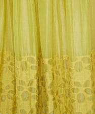 GJHGD37220 Jocomomola(ホコモモラ) Cama de flores フラワーカットジャカードスカート イエロー