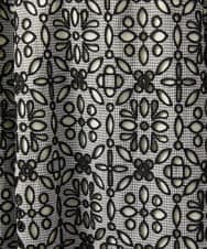 GJHGD50240 Jocomomola(ホコモモラ) Dordado de verano フラワーカットワーク刺繍 ギンガムチェックスカート [オケージョン対応] ブラック