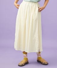 GJHGD70240 Jocomomola(ホコモモラ) Miguelde Cervantes レース付きスカート アイボリー