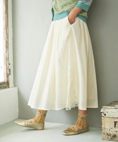 GJHGD70240 Jocomomola Miguelde Cervantes レース付きスカート