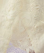 GJHGD70240 Jocomomola(ホコモモラ) Miguelde Cervantes レース付きスカート アイボリー