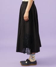 GJHGD70240 Jocomomola(ホコモモラ) Miguelde Cervantes レース付きスカート ブラック