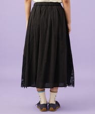 GJHGD70240 Jocomomola(ホコモモラ) Miguelde Cervantes レース付きスカート ブラック