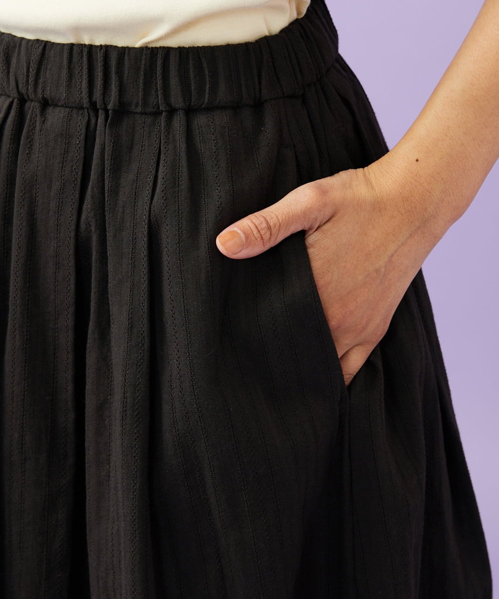 GJHGD70240 Jocomomola(ホコモモラ) Miguelde Cervantes レース付きスカート ブラック