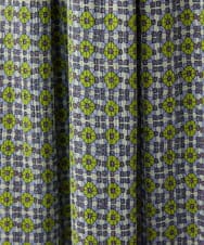 GJHGE38200 Jocomomola(ホコモモラ) 【早割10％OFF】コットンシフォン幾何プリントフレアスカート グリーン