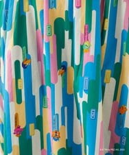 GJHGS70190 Jocomomola(ホコモモラ) PEZ stripe プリントスカート マルチ