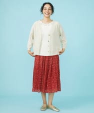 GJHGW37180 Jocomomola(ホコモモラ) Pensamientos プリントスカート レッド