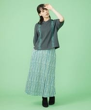 GJHHM32180 Jocomomola(ホコモモラ) misterioso プリントスカート レッド