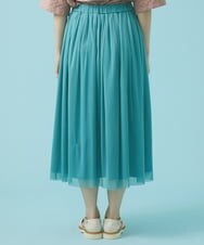 GJHHS34170 Jocomomola(ホコモモラ) wavy チュールシアースカート ライトブルー