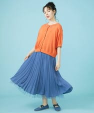 GJHHV36220 Jocomomola(ホコモモラ) 【2WAY】melonチュール リバーシブルスカート ライトブルー