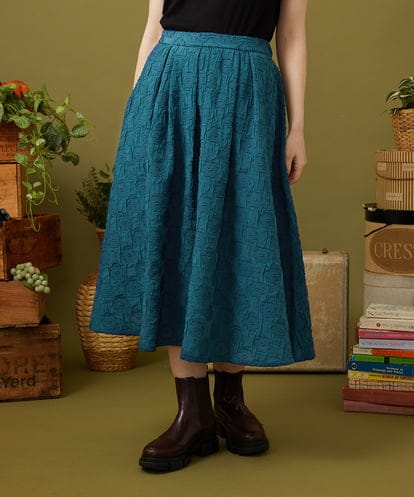 GJHJB51220 Jocomomola Floracion フラワージャカードスカート