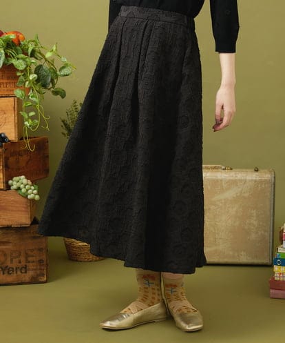 GJHJB51220 Jocomomola Floracion フラワージャカードスカート