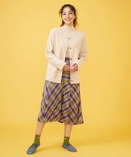 GJHJM36160 Jocomomola(ホコモモラ) Dolce チェックスカート レッド
