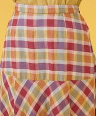 GJHJM36160 Jocomomola(ホコモモラ) Dolce チェックスカート レッド