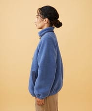 GJJAD71300 Jocomomola(ホコモモラ) Abrigo boa ボアブルゾン ブルー