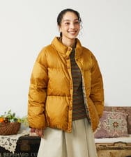 GJJAE38420 Jocomomola(ホコモモラ) 【リバーシブル】Flor Alta ショートダウンジャケット マスタード