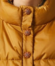 GJJAE38420 Jocomomola(ホコモモラ) 【リバーシブル】Flor Alta ショートダウンジャケット マスタード