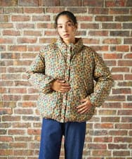 GJJAE38420 Jocomomola(ホコモモラ) 【リバーシブル】Flor Alta ショートダウンジャケット マスタード