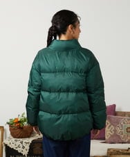 GJJAE38420 Jocomomola(ホコモモラ) 【リバーシブル】Flor Alta ショートダウンジャケット グリーン