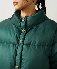 GJJAE38420 Jocomomola(ホコモモラ) 【リバーシブル】Flor Alta ショートダウンジャケット グリーン