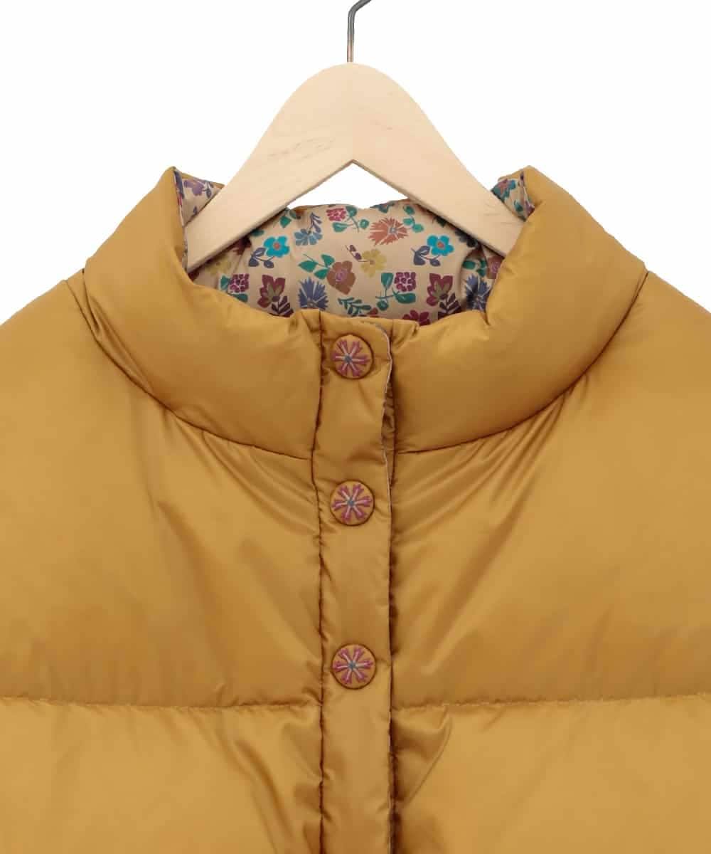 GJJAE38420 Jocomomola(ホコモモラ) 【リバーシブル】Flor Alta ショートダウンコート マスタード