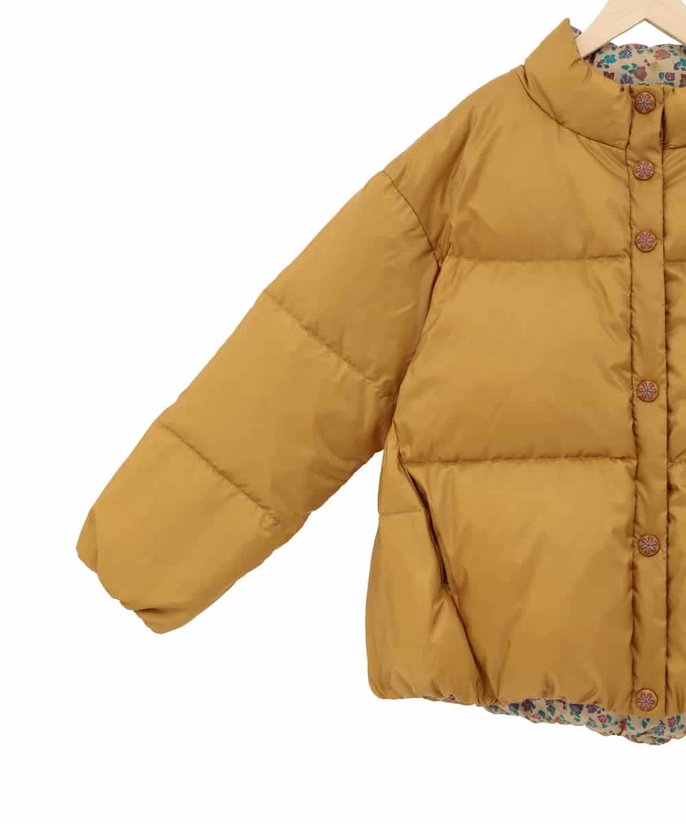 GJJAE38420 Jocomomola(ホコモモラ) 【リバーシブル】Flor Alta ショートダウンコート マスタード