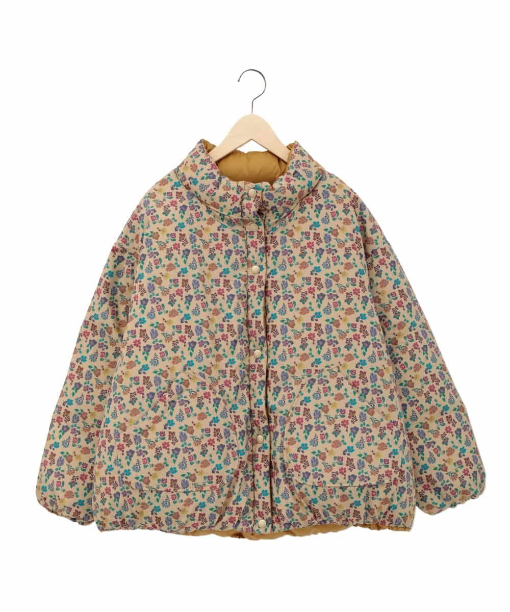 GJJAE38420 Jocomomola(ホコモモラ) 【リバーシブル】Flor Alta ショートダウンコート マスタード