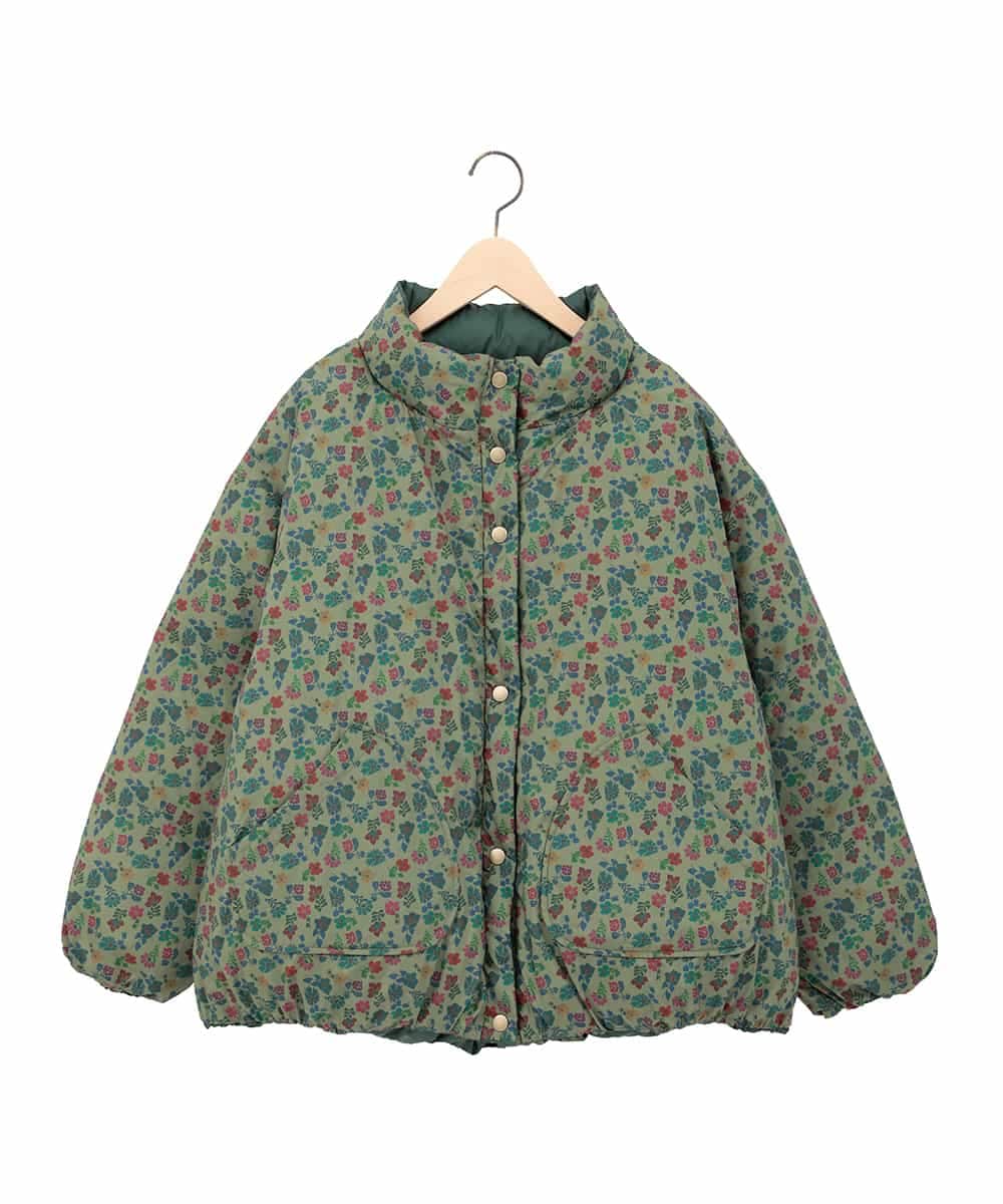 GJJAE38420 Jocomomola(ホコモモラ) 【リバーシブル】Flor Alta ショートダウンコート マスタード