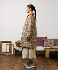 GJJAE39470 Jocomomola(ホコモモラ) 【リバーシブル】Flor Alta ロングダウンコート マスタード