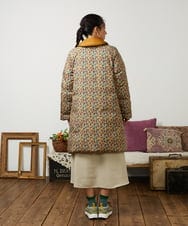 GJJAE39470 Jocomomola(ホコモモラ) 【リバーシブル】Flor Alta ロングダウンコート マスタード