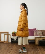 GJJAE39470 Jocomomola(ホコモモラ) 【リバーシブル】Flor Alta ロングダウンコート マスタード