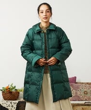 GJJAE39470 Jocomomola(ホコモモラ) 【リバーシブル】Flor Alta ロングダウンコート グリーン