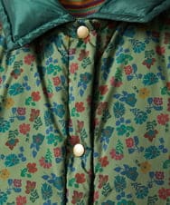 GJJAE39470 Jocomomola(ホコモモラ) 【リバーシブル】Flor Alta ロングダウンコート グリーン