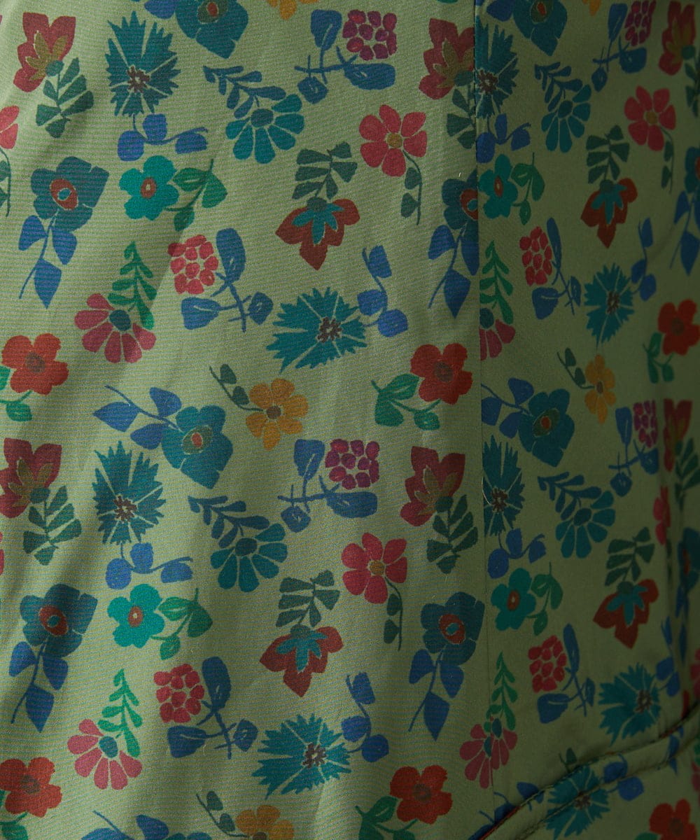 GJJAE39470 Jocomomola(ホコモモラ) 【リバーシブル】Flor Alta ロングダウンコート グリーン