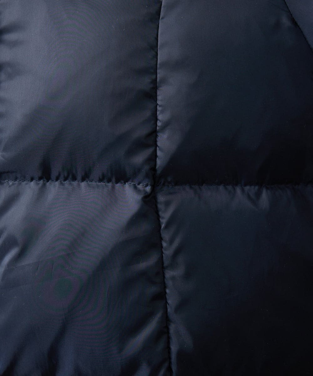 GJJAE39470 Jocomomola(ホコモモラ) 【リバーシブル】Flor Alta ロングダウンコート ネイビー