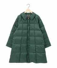 GJJAE39470 Jocomomola(ホコモモラ) 【リバーシブル】Flor Alta ロングダウンコート グリーン
