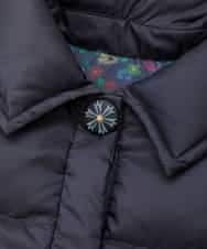 GJJAE39470 Jocomomola(ホコモモラ) 【リバーシブル】Flor Alta ロングダウンコート ネイビー